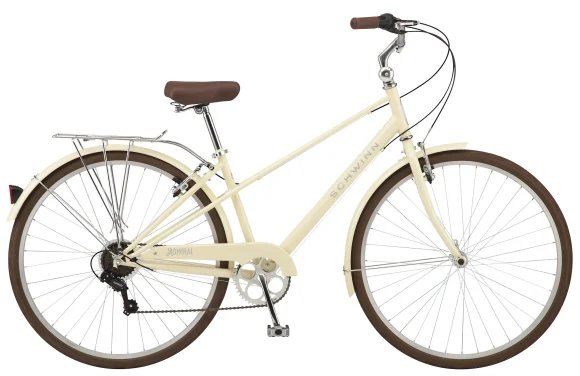 Schwinn 700c Admiral Hybrid Bike, 7 Speeds, Cream - MadeInUSA - Image 3