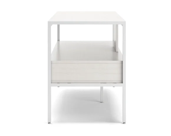 Signature Design by Ashley Contemporary Deznee 60"TV Stand White - MadeInUSA - Image 8