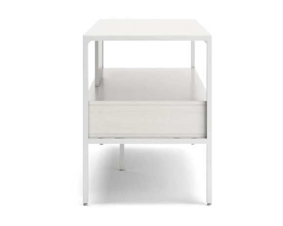 Signature Design by Ashley Contemporary Deznee 60"TV Stand White - MadeInUSA - Image 6