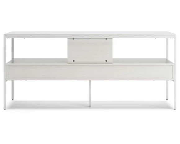 Signature Design by Ashley Contemporary Deznee 60"TV Stand White - MadeInUSA - Image 7