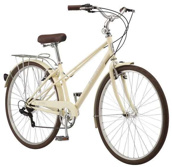 Schwinn 700c Admiral Hybrid Bike, 7 Speeds, Cream - MadeInUSA